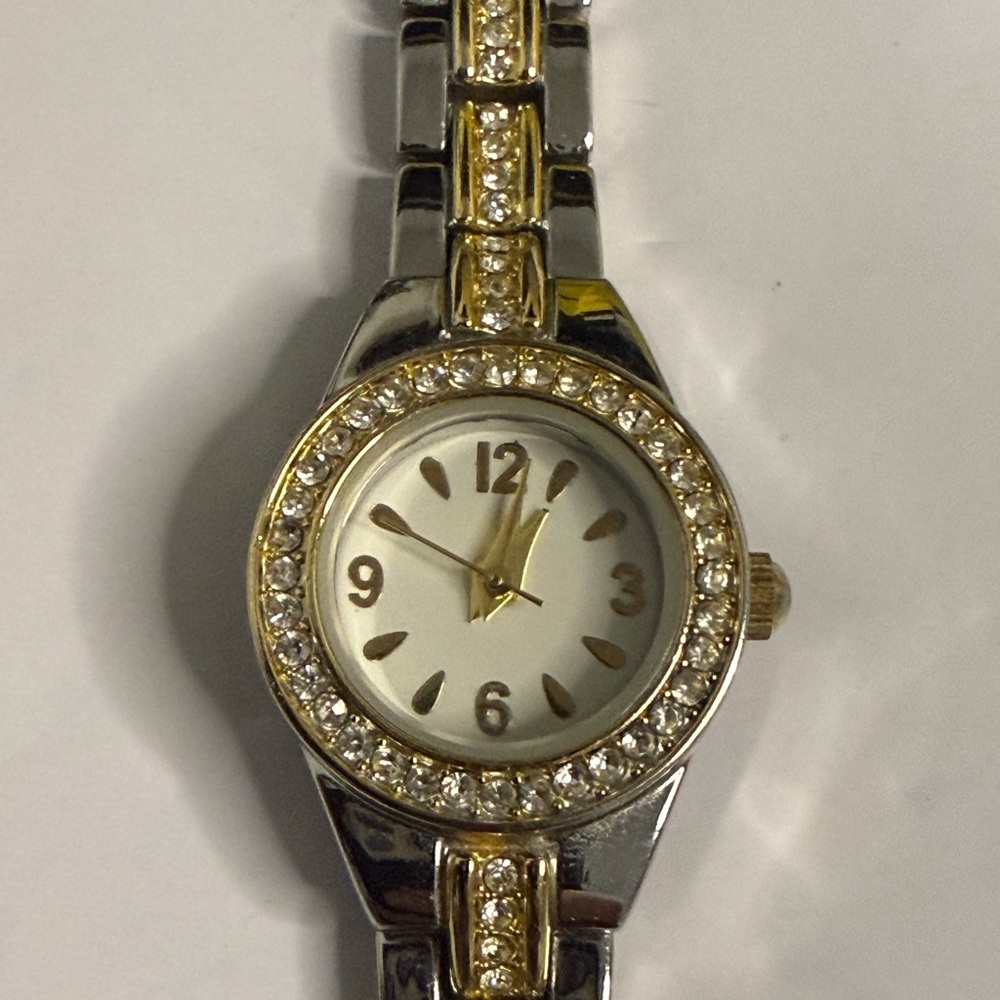 Elegant Gold and Silver Women's Watch